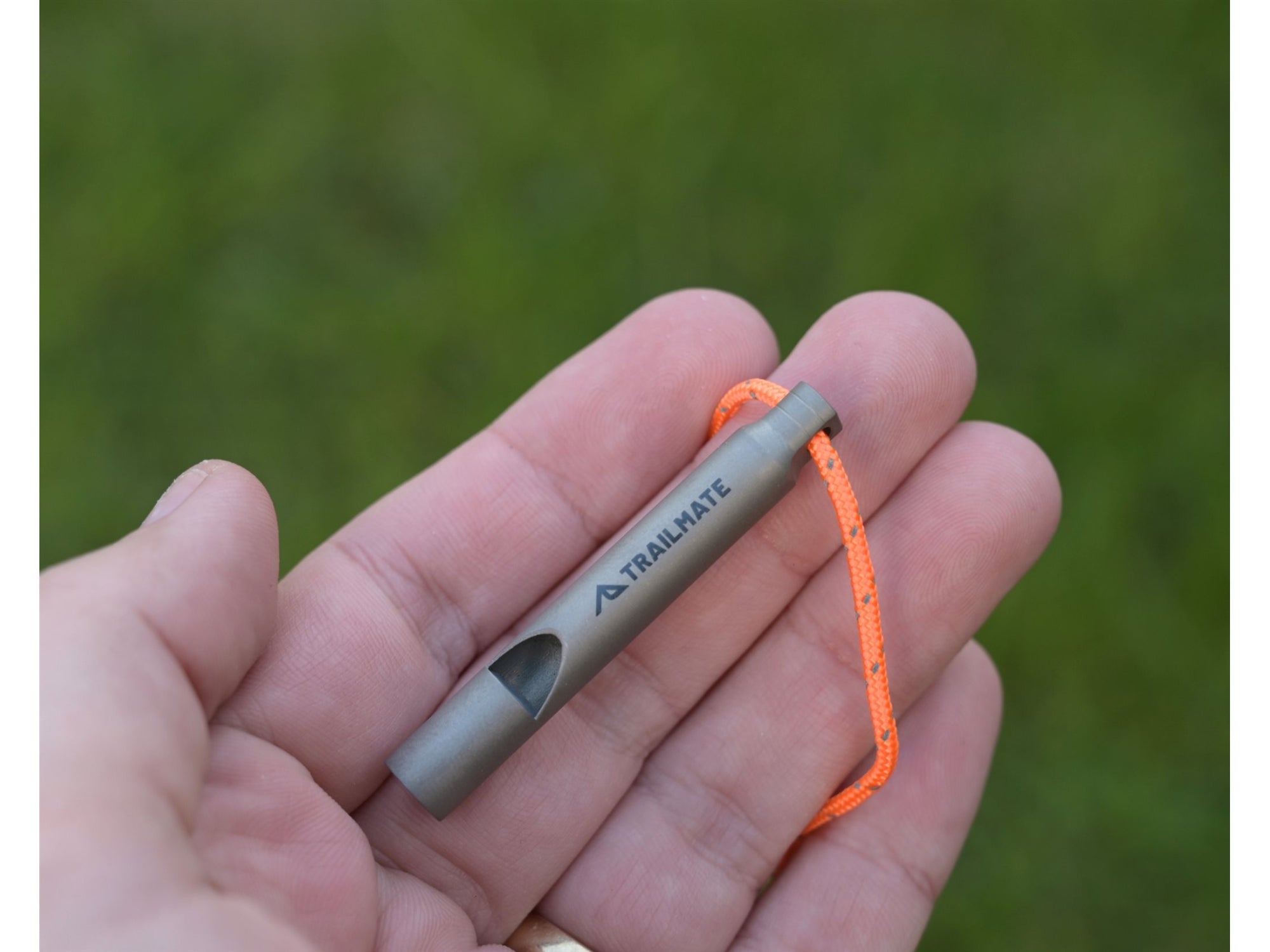 Trailmate Titanium Safety Whistle 6g with Reflective Lanyard
