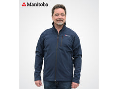 Manitoba Soft Shell Fleece Lined Team Jacket V2: Navy