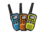 Uniden UH45-3 UHF CB Handheld Radio 3 Pack | Blue, Orange & Yellow