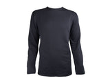 Stoney Creek Mens Micro-Prime Crew Long Sleeve Top | Black