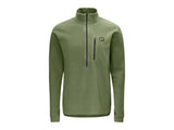 Swazi Micro Long Sleeve Fleece Shirt with 1/2 Zip - Ranger