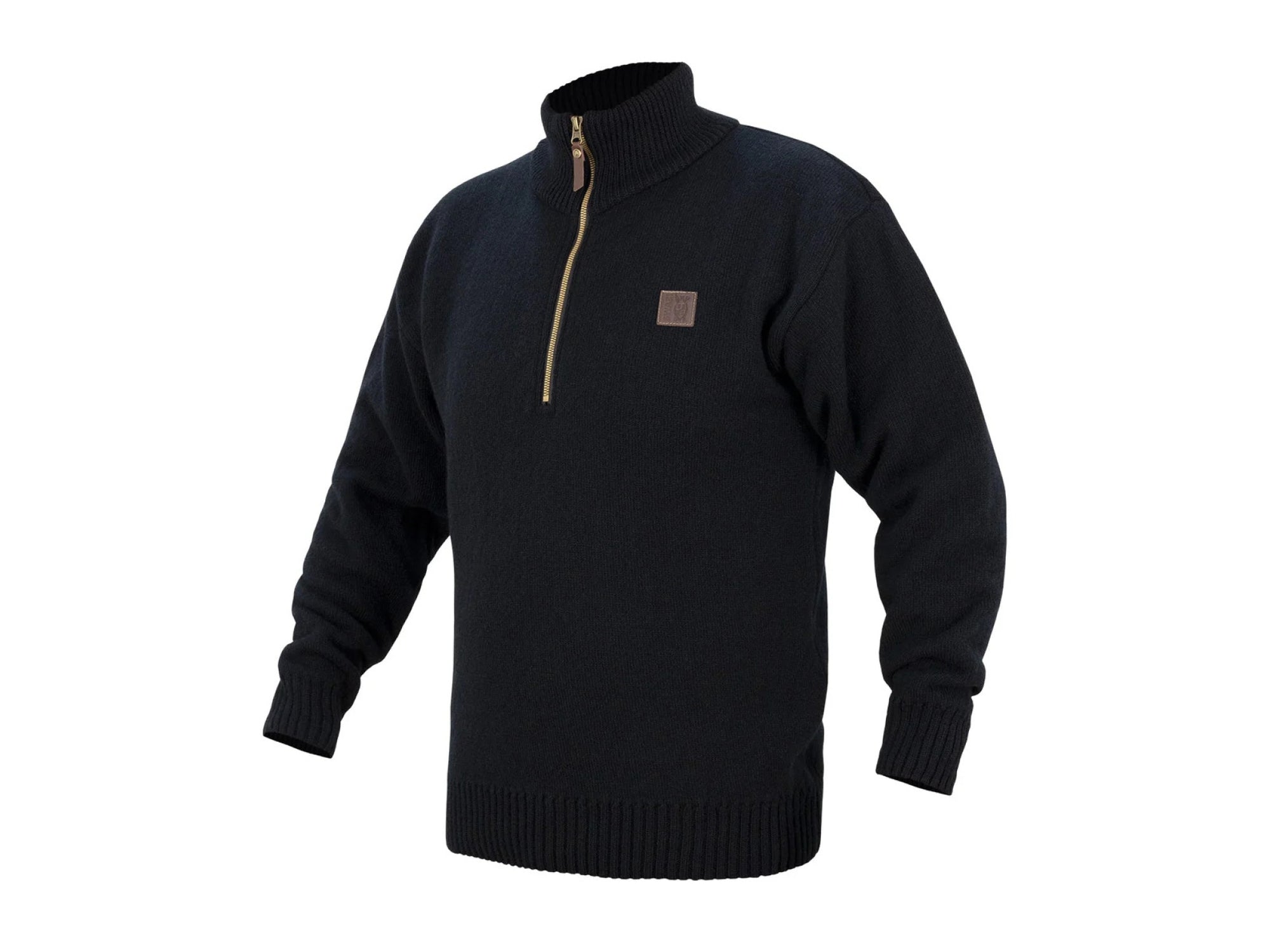 Swazi The Mackenzie Wool Long Sleeve Top Black