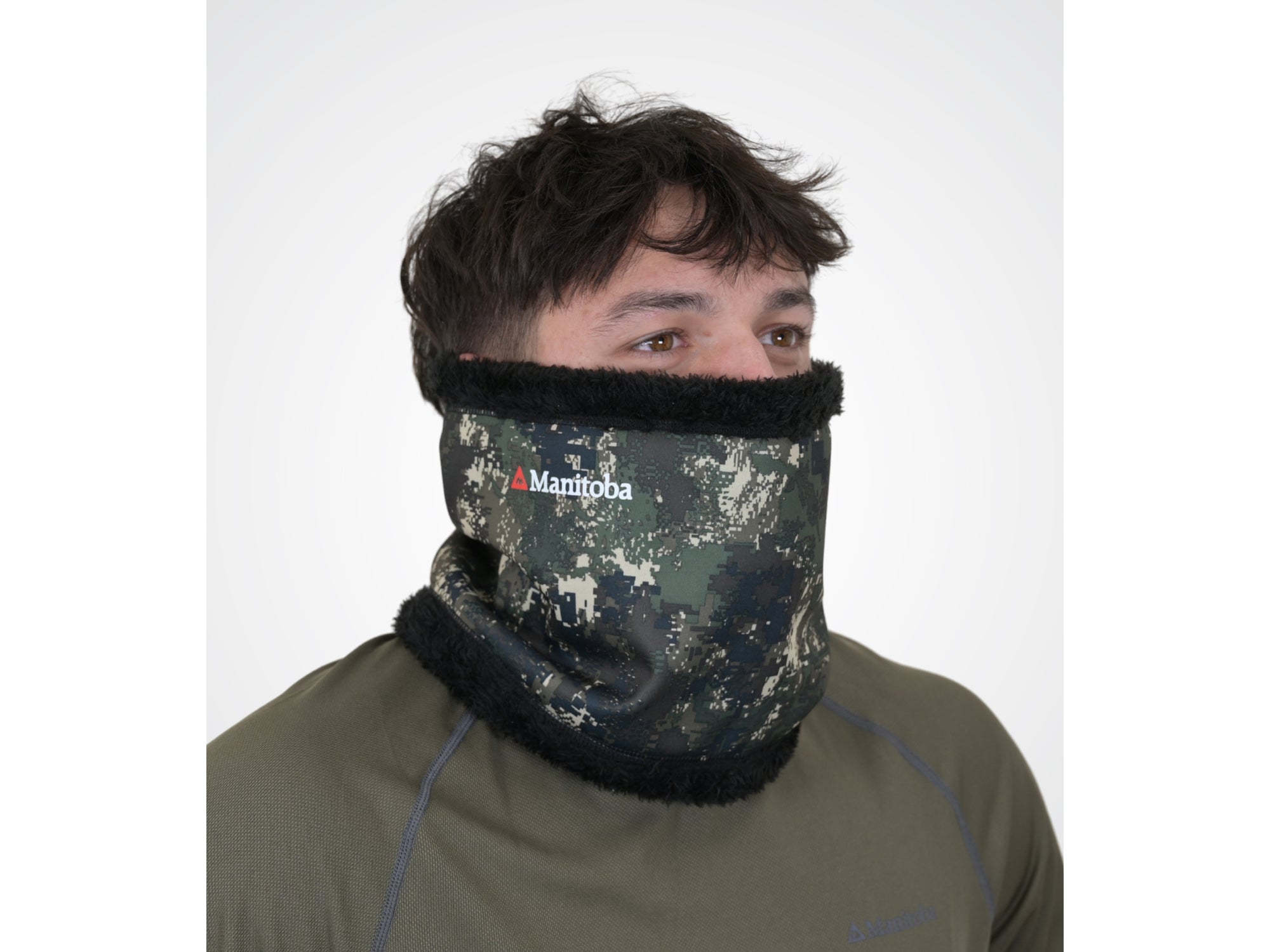Manitoba Unisex Fleece Neck Gaiter Windproof - TECL-WOOD Camo