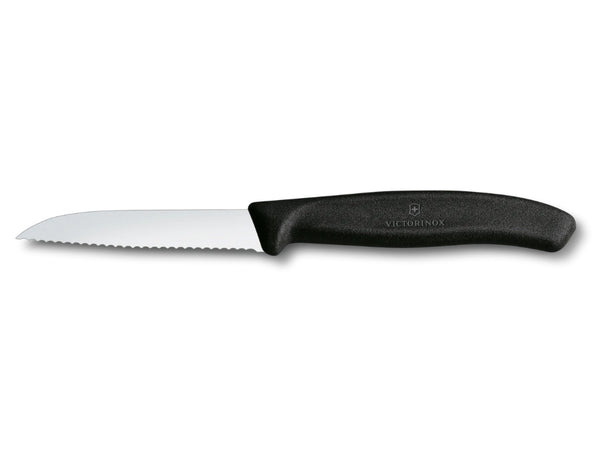Victorinox Swiss Classic 8cm Black Pairing Knife | Cerated Edge