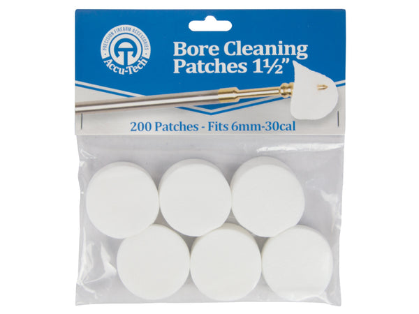 Accu-Tech Bore Cleaning Patches 6mm - 30 Cal