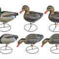 Game On Magnum Mallard 20" Field Decoys 6-Pack: 4 Hens & 2 Drakes