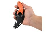 CRKT Kommer Bear Claw Veff Serrated Fixed Knife | Orange