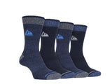 Storm Bloc Mens Performance Boot Socks | Blue 4 Pack