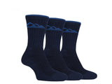 Storm Bloc Mens Luxury Heavy Cushion Boot Socks | Blue 3 Pack