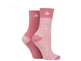 Storm Bloc Womens Super Soft Crew Socks 2 Pack | Pink