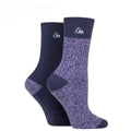 Storm Bloc Womens Super Soft Crew Socks 2 Pack | Purple