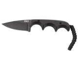 CRKT Minimalist Black Drop Point Fixed Blade Knife 2.16in