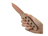CRKT M16 - 14D Desert Big Dog Folding Knife with Desert Tanto Copper and Triple
