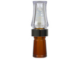 Buck Gardner Mallard Hammer Duck Call | Double Reed Poly Clear Bourbon