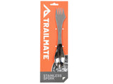 TrailMate Stainless Steel Spork | Mini Serrated Knife