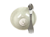 Stainless Steel Spork with Mini Serrated Knife