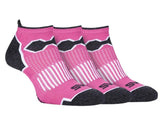 Storm Bloc Womens Breathable Padded Trainer Socks 3 Pack | Fluro