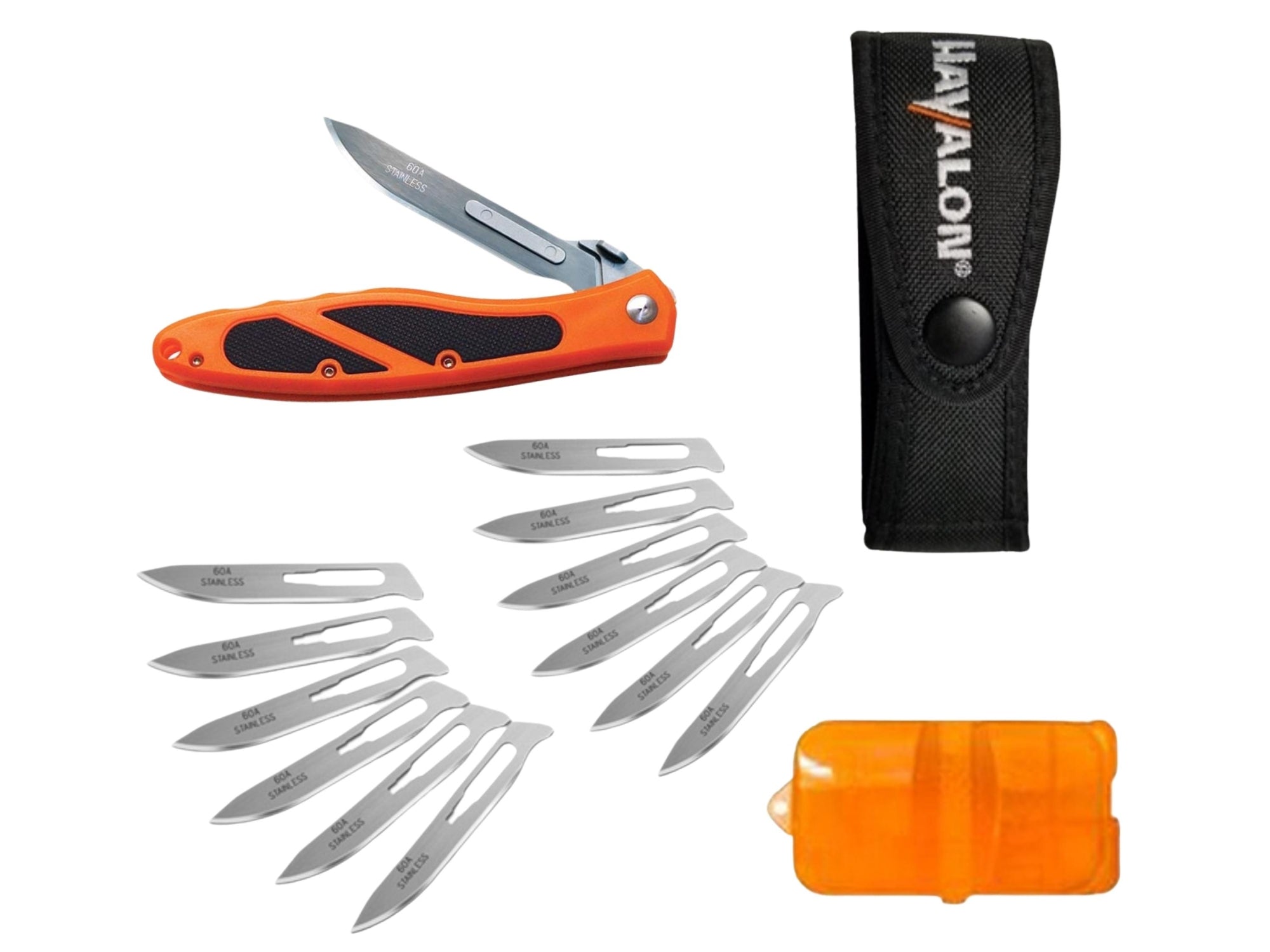 Havalon Piranta-Edge Folding Knife | Blaze Orange